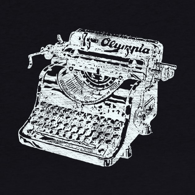 Distressed Vintage Olympia Typewriter by terrybain